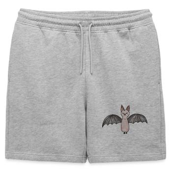 Illustration de fantôme de chauve-souris - Short de survêtement homme premium - gris chiné - Devant - AI Model Male 178 light (178cm)