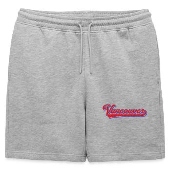 Lettrage de Vancouver Style rétro - Short de survêtement homme premium - gris chiné - Devant - AI Model Male 178 light (178cm)