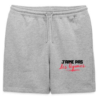 Anti-légumes - T-shirt humoristique - Short de survêtement homme premium - gris chiné - Devant - AI Model Male 178 light (178cm)