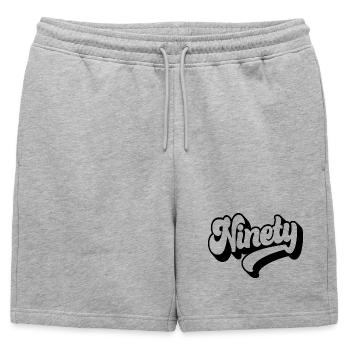 Quatre-vingt-dix 90e anniversaire Hommes Femmes 90 ans - Short de survêtement homme premium - gris chiné - Devant - AI Model Male 178 light (178cm)