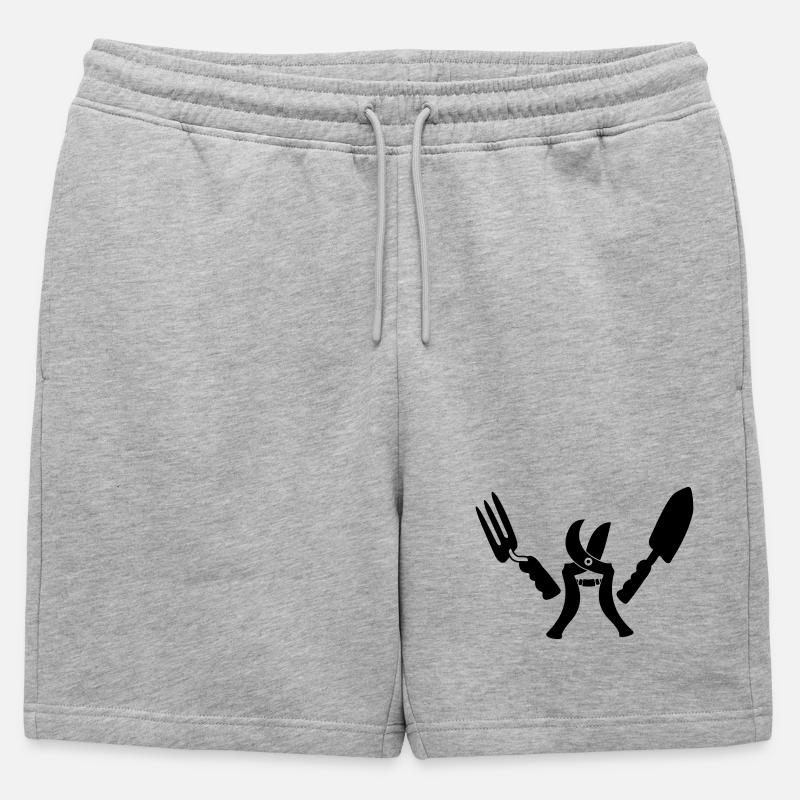 Gartengärtner bereit - Männer Premium Organic Sweatshorts - Grau meliert