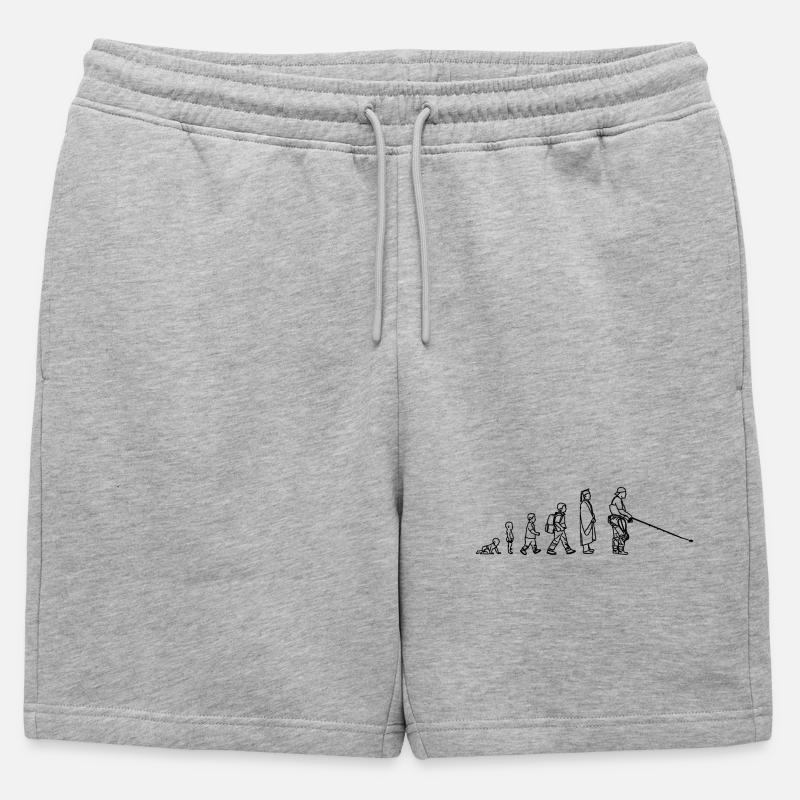 Fischer Evolution - Männer Premium Organic Sweatshorts - Grau meliert