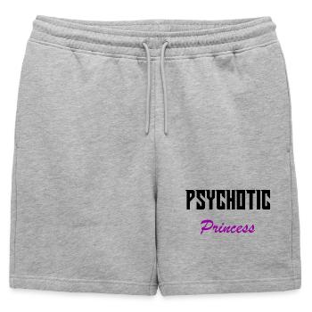 Princesse psychotique - Short de survêtement homme premium - gris chiné - Devant - AI Model Male 178 light (178cm)