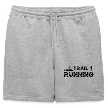 Trail Running Eagle Mountains Forest Shoes Profil - Short de survêtement homme premium - gris chiné - Devant - AI Model Male 178 light (178cm)
