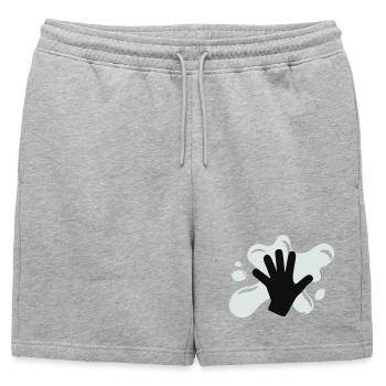 Action de colle climatique - Short de survêtement homme premium - gris chiné - Devant - AI Model Male 178 light (178cm)