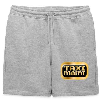 DRIVER MOTHER - TAXI MOM - Mens' Premium Organic Sweatshorts - heather grey - Front - AI Model Male 178 light (178cm)
