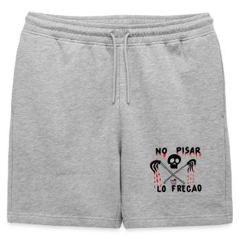 Halloween avec humour - Short de survêtement homme premium - gris chiné - Devant - AI Model Male 178 light (178cm)