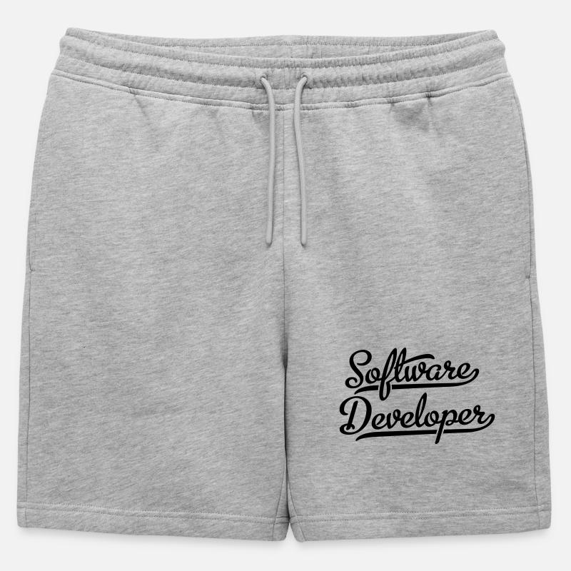 Software developers - Mens' Premium Organic Sweatshorts - heather grey