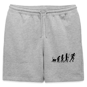 Développement d’un coureur - Short de survêtement homme premium - gris chiné - Devant - AI Model Male 178 light (178cm)