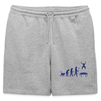 Développement du trampoline - Short de survêtement homme premium - gris chiné - Devant - AI Model Male 178 light (178cm)
