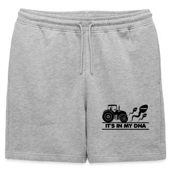 Agriculteur, c’est dans mon ADN - Short de survêtement homme premium - gris chiné - Devant - AI Model Male 178 light (178cm)
