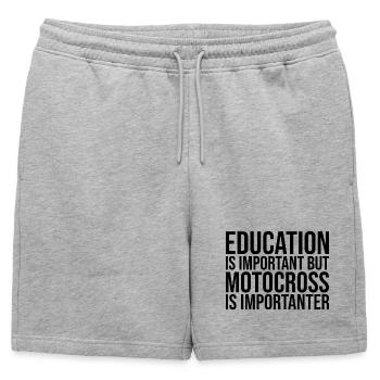 Motocross Motocross Motocross - Short de survêtement homme premium - gris chiné - Devant - AI Model Male 178 light (178cm)