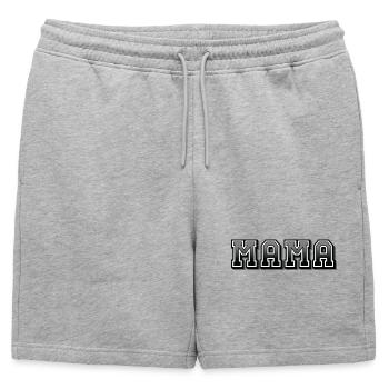 MAMAN - Short de survêtement homme premium - gris chiné - Devant - AI Model Male 178 light (178cm)