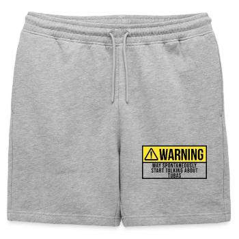 Tuba Tuba Tuba - Short de survêtement homme premium - gris chiné - Devant - AI Model Male 178 light (178cm)