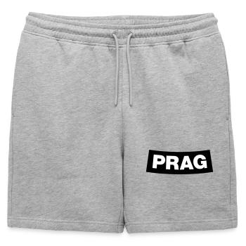 Prague Chapter Element (Enterrement de vie de garçon MC Rocker Design) - Short de survêtement homme premium - gris chiné - Devant - AI Model Male 178 light (178cm)