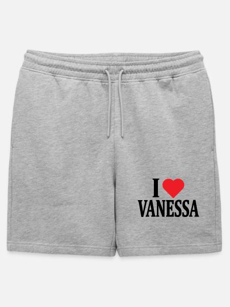 I love Vanessa t-shirt gift idea - Mens' Premium Organic Sweatshorts - heather grey