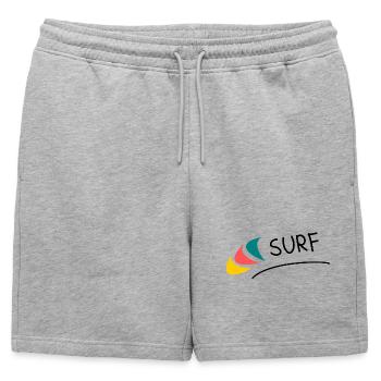 MISTRESS. MASTER. TEACHER. SCHOOL. MISTRESS - Mens' Premium Organic Sweatshorts - heather grey - Front - AI Model Male 178 light (178cm)