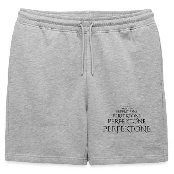 Abstract gradient with geometry - Mens' Premium Organic Sweatshorts - heather grey - Front - AI Model Male 178 light (178cm)