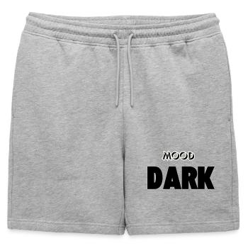 Ambiance : Sombre - Short de survêtement homme premium - gris chiné - Devant - AI Model Male 178 light (178cm)
