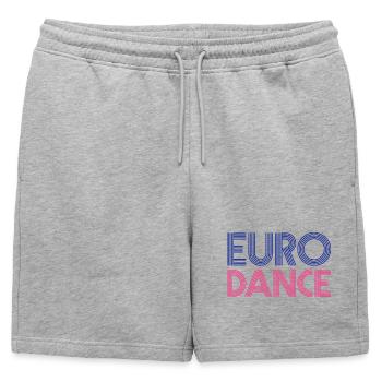 EURODANSE - Short de survêtement homme premium - gris chiné - Devant - AI Model Male 178 light (178cm)