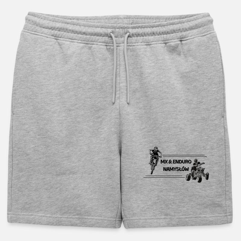 EnduroNamysłów MX&EnduroNamysłów Kollektion - Männer Premium Organic Sweatshorts - Grau meliert