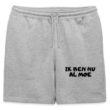 I'm already tired - Mens' Premium Organic Sweatshorts - heather grey - Front - AI Model Male 178 light (178cm)