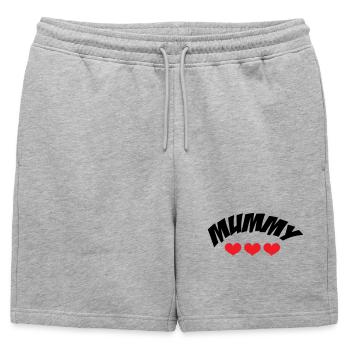Maman de l'année - Fête des Mères - Short de survêtement homme premium - gris chiné - Devant - AI Model Male 178 light (178cm)
