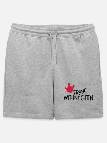 Merry Christmas - Mens' Premium Organic Sweatshorts - heather grey