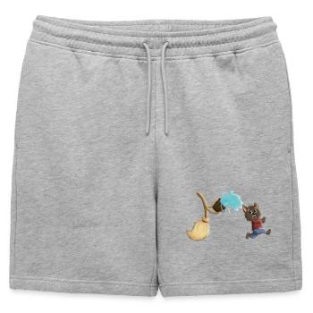 L’apprenti sorcier en tant que loup-garou - Short de survêtement homme premium - gris chiné - Devant - AI Model Male 178 light (178cm)