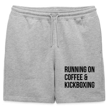 Kickboxing Kickboxing Kickboxing - Short de survêtement homme premium - gris chiné - Devant - AI Model Male 178 light (178cm)