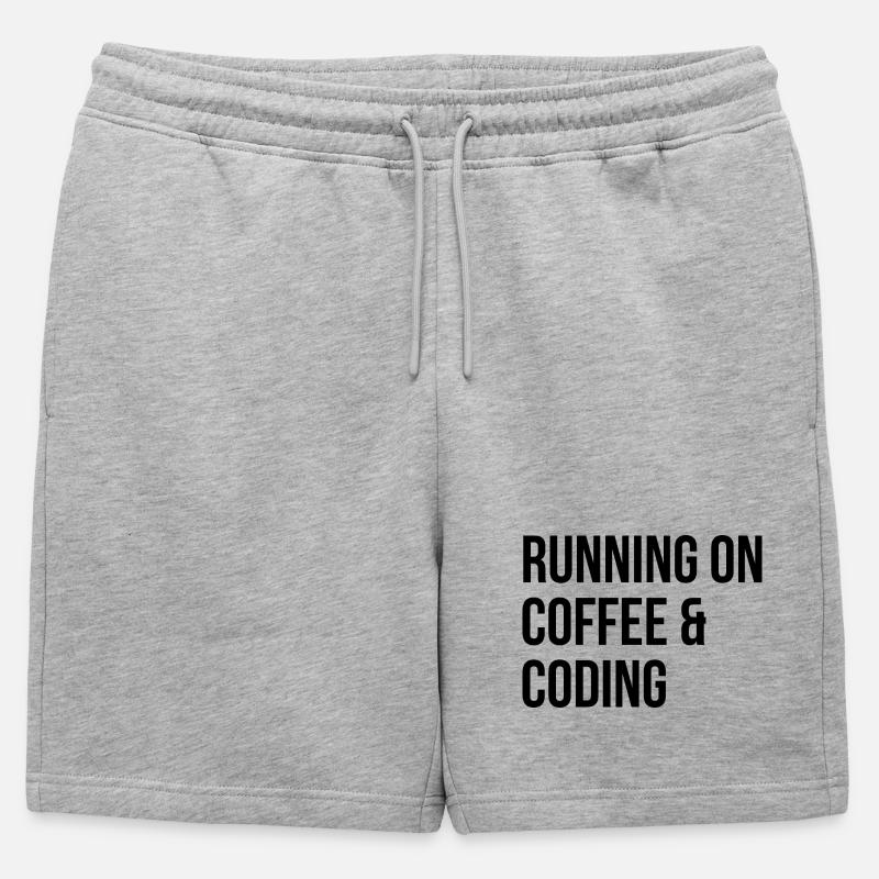 Coding - Mens' Premium Organic Sweatshorts - heather grey