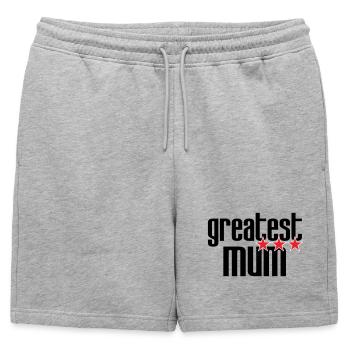 Meilleure Maman - Fête des Mères - Short de survêtement homme premium - gris chiné - Devant - AI Model Male 178 light (178cm)