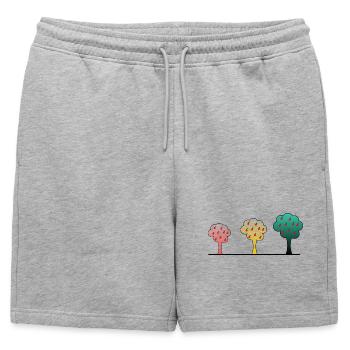 anniversaire. anniversaire décennie. humour. drôle - Short de survêtement homme premium - gris chiné - Devant - AI Model Male 178 light (178cm)