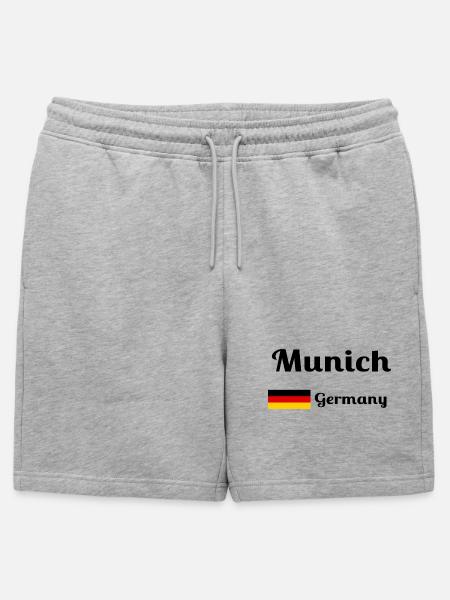 Munich Germany- Stylish prints - Mens' Premium Organic Sweatshorts - heather grey