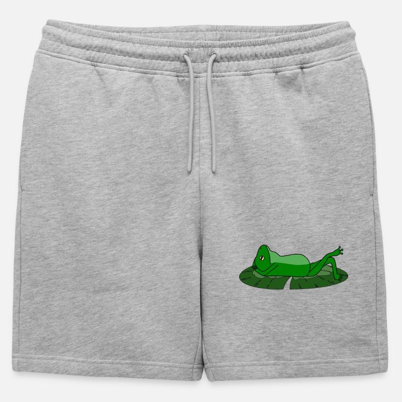 Frog Toad Chill Toad - Mens' Premium Organic Sweatshorts - heather grey