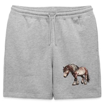 Trottez votre propre chemin - Short de survêtement homme premium - gris chiné - Devant - AI Model Male 178 light (178cm)