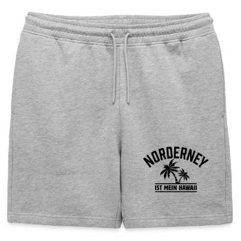 Norderney est mon Hawaï - Short de survêtement homme premium - gris chiné - Devant - AI Model Male 178 light (178cm)