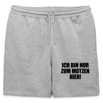 Je suis juste là pour gémir - Short de survêtement homme premium - gris chiné - Devant - AI Model Male 178 light (178cm)