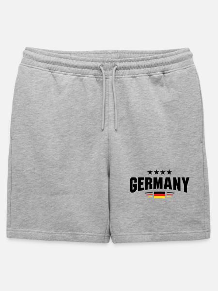 Germany Fan Curve - Mens' Premium Organic Sweatshorts - heather grey