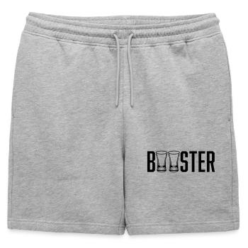 Booster d’alcool - Short de survêtement homme premium - gris chiné - Devant - AI Model Male 178 light (178cm)