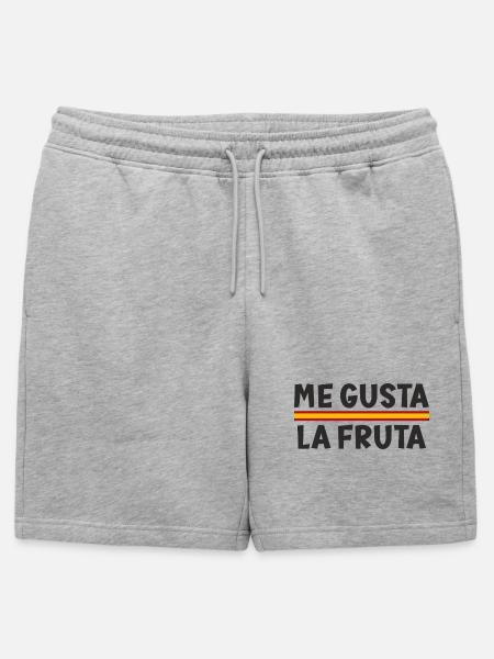 I like fruit, flag of Spain - Mens' Premium Organic Sweatshorts - heather grey