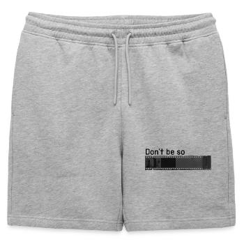 Ne soyez pas si négatif - Short de survêtement homme premium - gris chiné - Devant - AI Model Male 178 light (178cm)