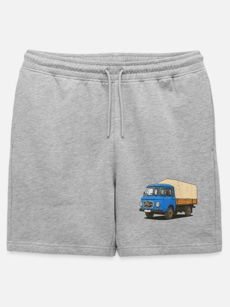 Plateau Est - Short de survêtement homme premium - gris chiné