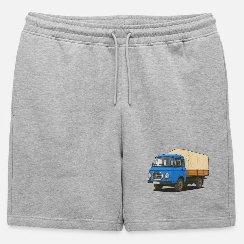Plateau Est - Short de survêtement homme premium - gris chiné