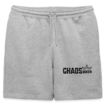 REINE DU CHAOS - Short de survêtement homme premium - gris chiné - Devant - AI Model Male 178 light (178cm)