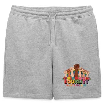 LGBTQ Pride Month - Equality Hurts No One - Mens' Premium Organic Sweatshorts - heather grey - Front - AI Model Male 178 light (178cm)