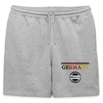German Pride, drapeau de l’Allemagne - Short de survêtement homme premium - gris chiné - Devant - AI Model Male 178 light (178cm)
