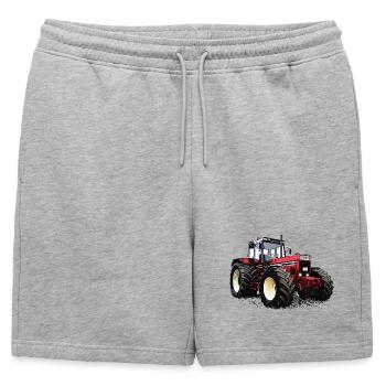 Légende rurale rouge - Short de survêtement homme premium - gris chiné - Devant - AI Model Male 178 light (178cm)