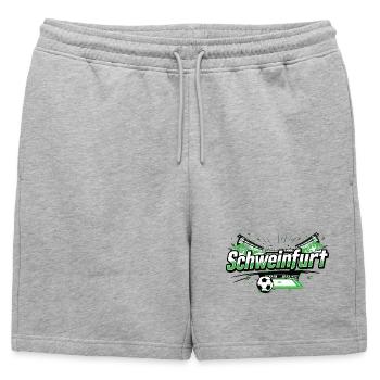 Conception du stade de football de Schweinfurt - Short de survêtement homme premium - gris chiné - Devant - AI Model Male 178 light (178cm)