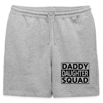 Papa Fille Squad Assorti Père Fille - Short de survêtement homme premium - gris chiné - Devant - AI Model Male 178 light (178cm)